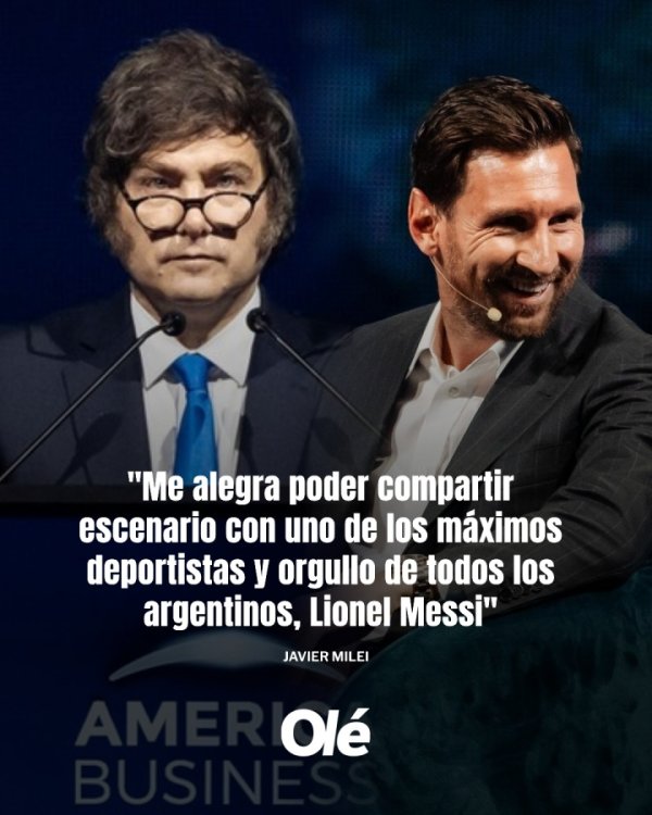 阿根廷总统：很运道与最伟大畅通员之一、阿根廷东说念主的自高梅西同台